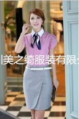 职业装现货区 011 短袖粉色条纹职业女裙套装 韩版职业装 女式衬衣厂家直销图片|职业装现货区 011 短袖粉色条纹职业女裙套装 韩版职业装 女式衬衣厂家直销产品图片由深圳市美之绮服装公司生产提供-