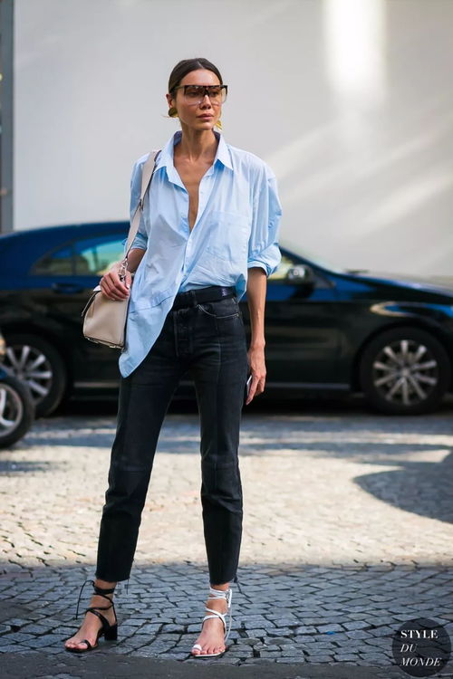 18年春夏衬衫这么穿,你就是时髦精本人